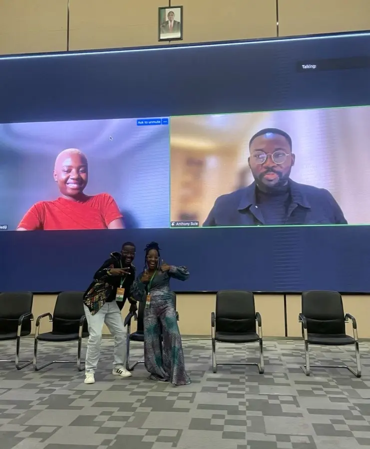 Remote panellists on the DRIF25 stage screen during the Resilience Technologies session on Zeroth Cloud.